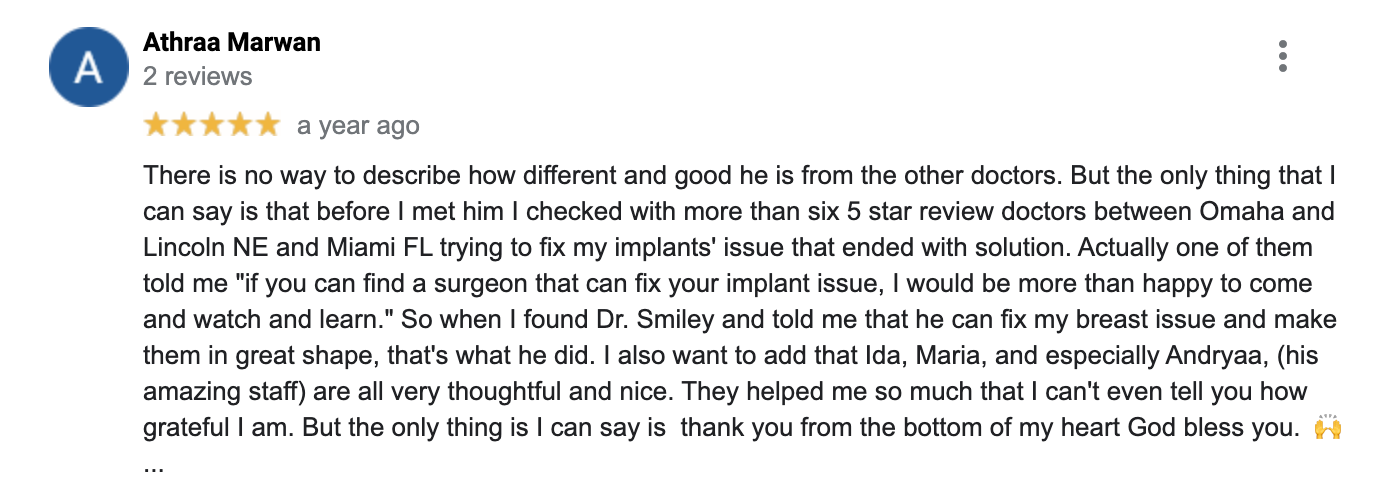 dr smiley - best palstic surgeon in beverly hills review